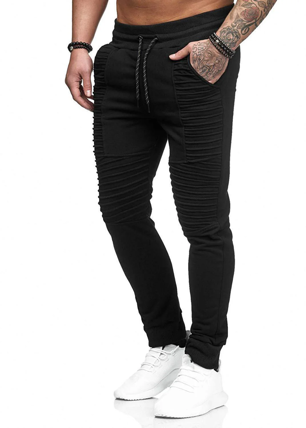 Men's casual pleated sweatpants - Image 5