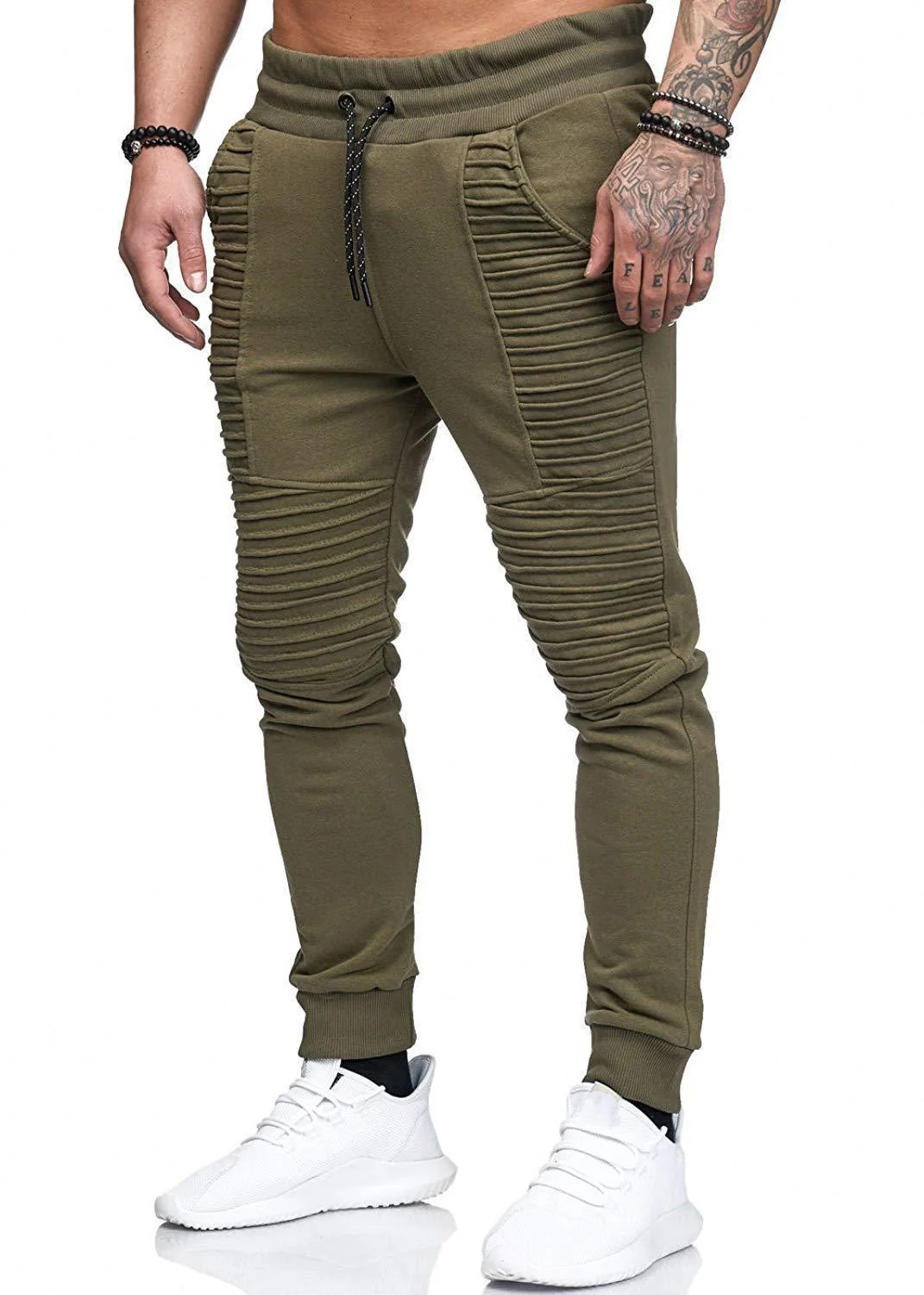 Men's casual pleated sweatpants - Image 7