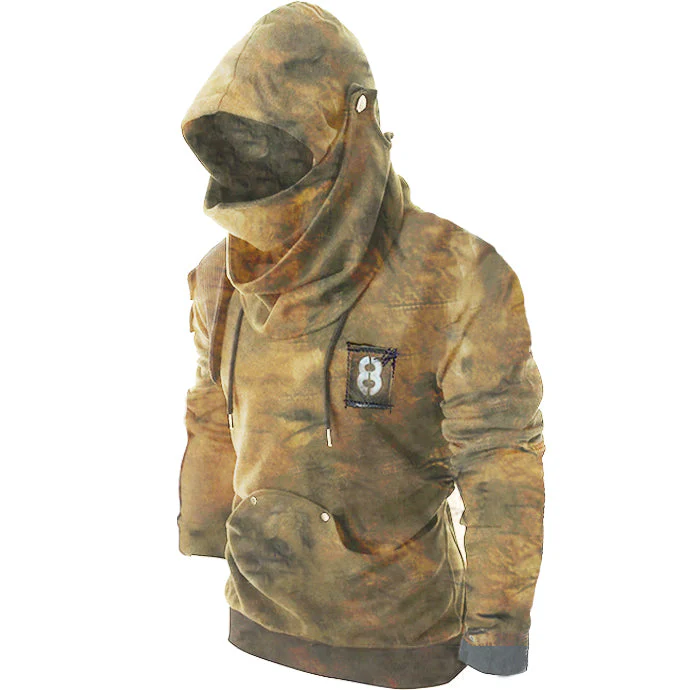 Rivet Long Sleeve Drawstring Hoodie - Image 10
