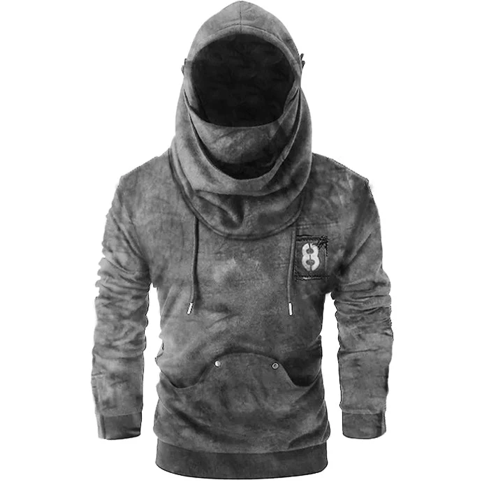 Rivet Long Sleeve Drawstring Hoodie - Image 6