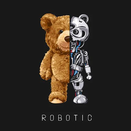 Robot Bear Short Sleeve T-shirt - Image 4