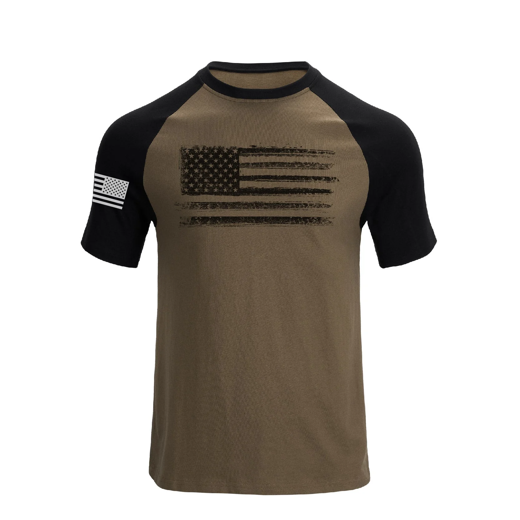 Men's Patriotic American Flag Raglan Sleeve Short-sleeve T-shirts - Image 7