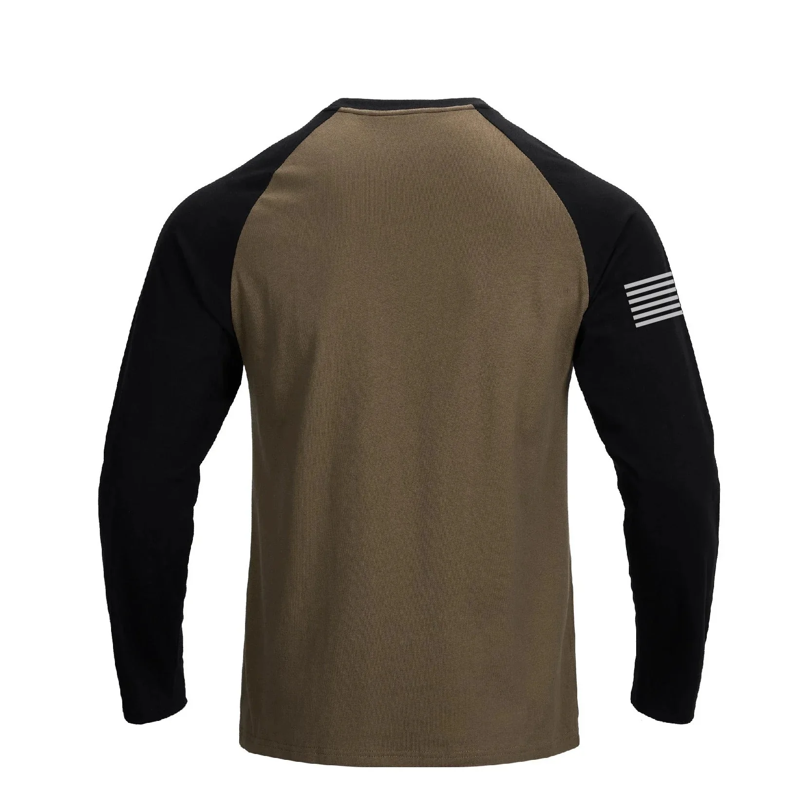 Men's 100% Cotton American Flag Graphic Raglan Sleeve Long Sleeve T-shirts - Image 8