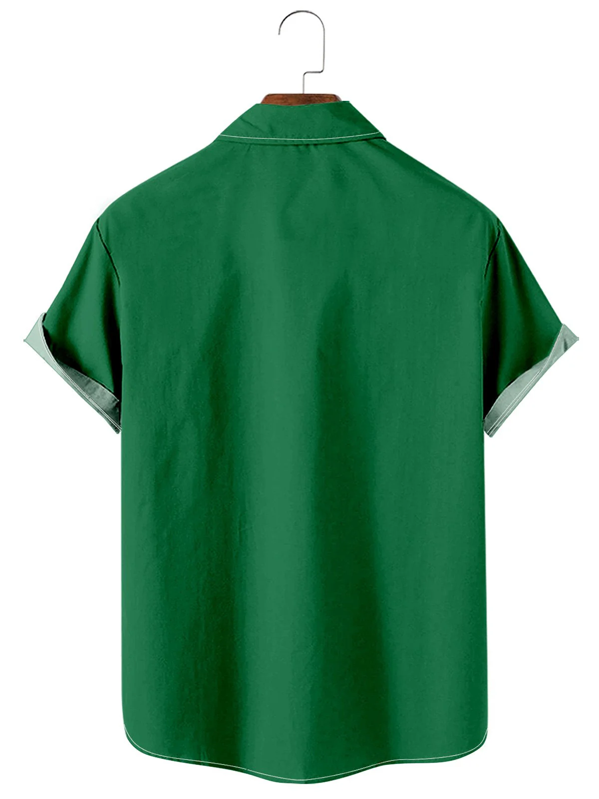 St Patrick's Simple Striped Clover Men's Shirt - Image 2