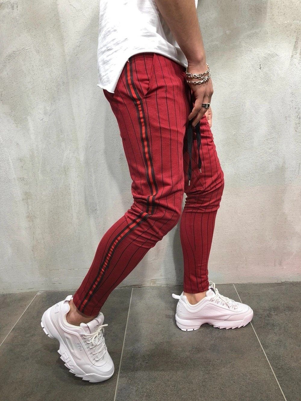 Striped Jogger Pants For Men - Image 6