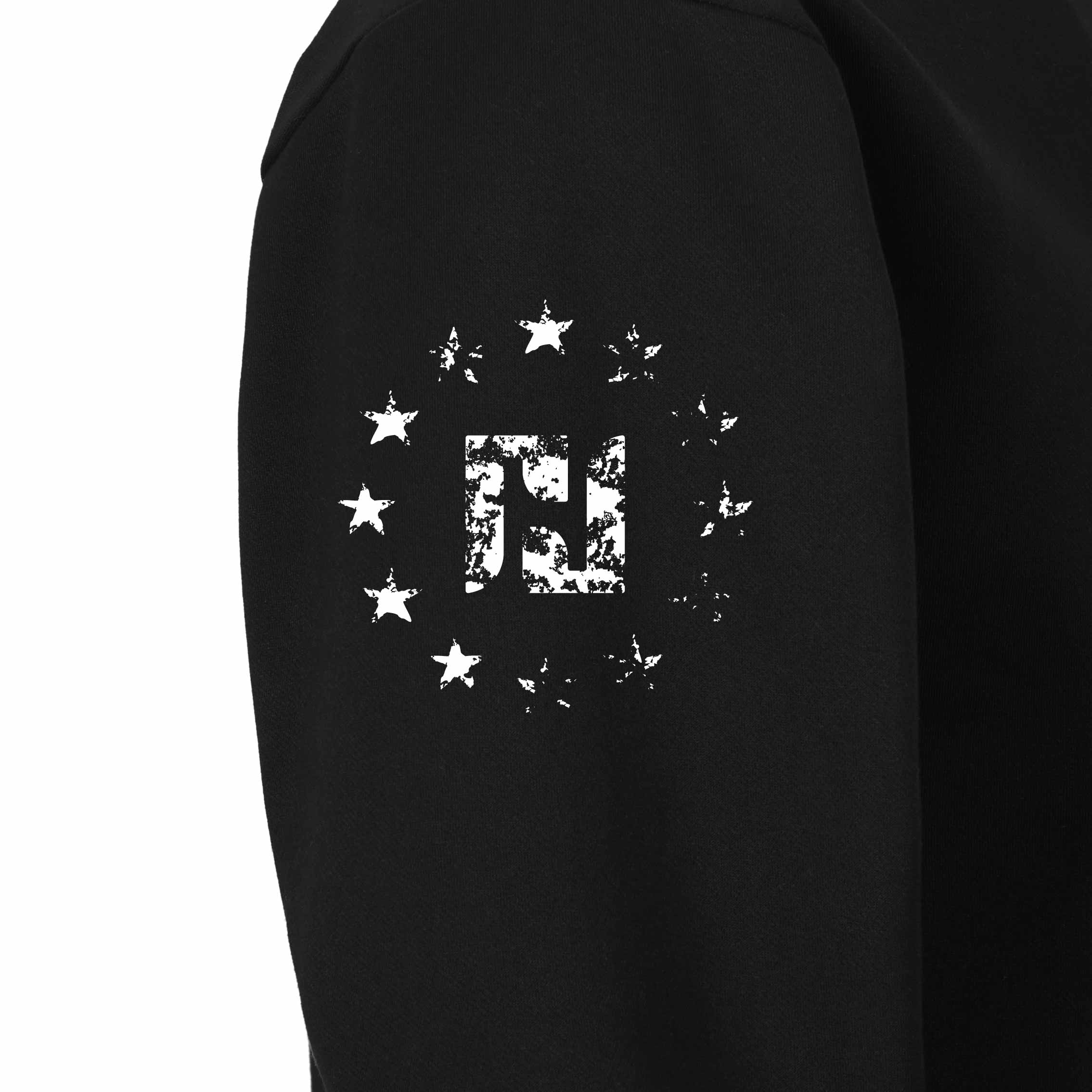 Men's 100% Cotton Patriotic American Flag with Cross  Graphic Hoodies - Image 9