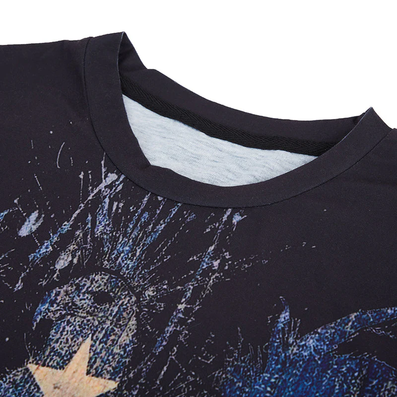Men's Patriotic American Flag Graphic Long Sleeve T-shirts - Image 3