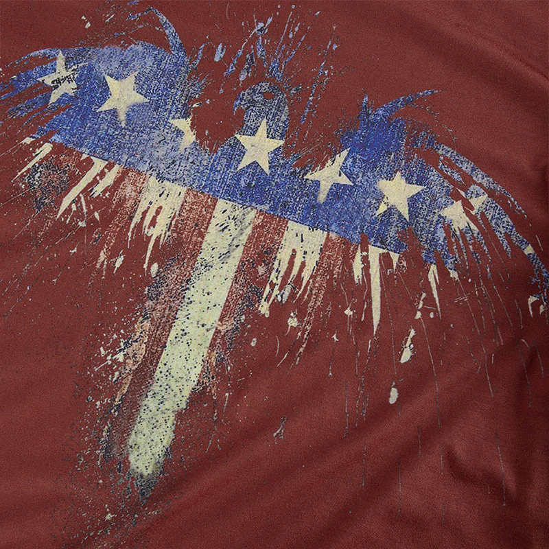 Men's Patriotic American Flag Graphic Long Sleeve T-shirts - Image 30
