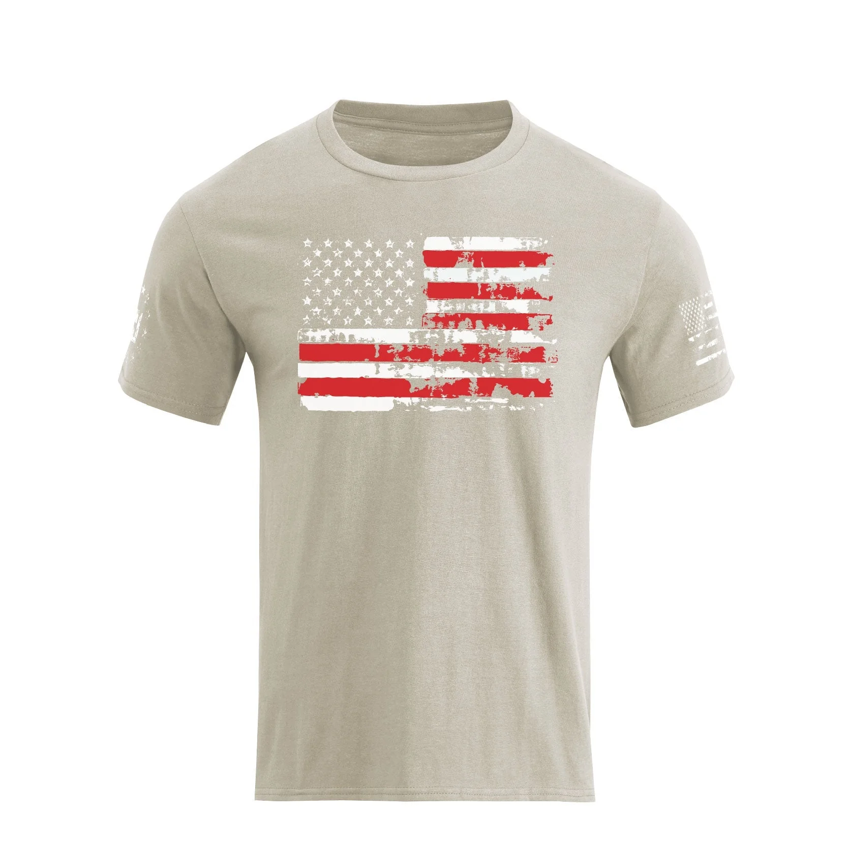 Men's 100% Cotton Patriotic American Flag Graphic Short-sleeve T-shirt - Image 19