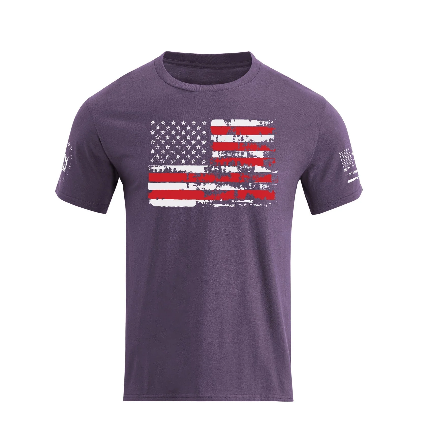 Men's 100% Cotton Patriotic American Flag Graphic Short-sleeve T-shirt - Image 23