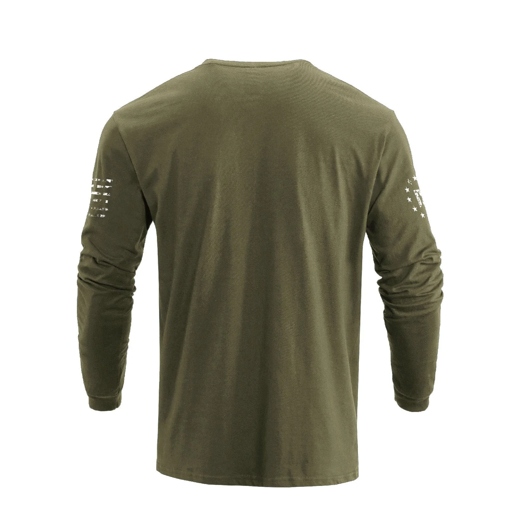 Men's 100% Cotton Patriotic American Flag GFC Graphic Midweight Long Sleeve T-shirts - Image 6