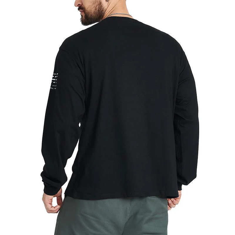 Men's American Flag Shield Graphic Long Sleeve  T-Shirt - Image 15