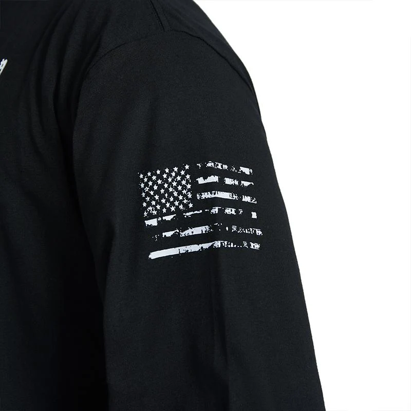 Men's American Flag Shield Graphic Long Sleeve  T-Shirt - Image 17