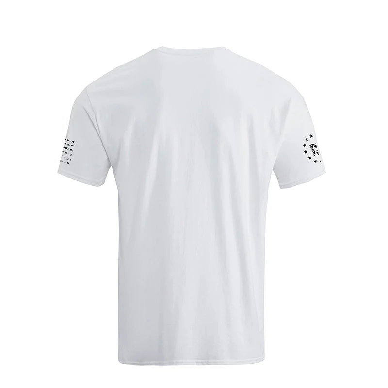 Men's Spartan Helmet American Flag Overlay Graphic Short Sleeve T-Shirt - Image 10