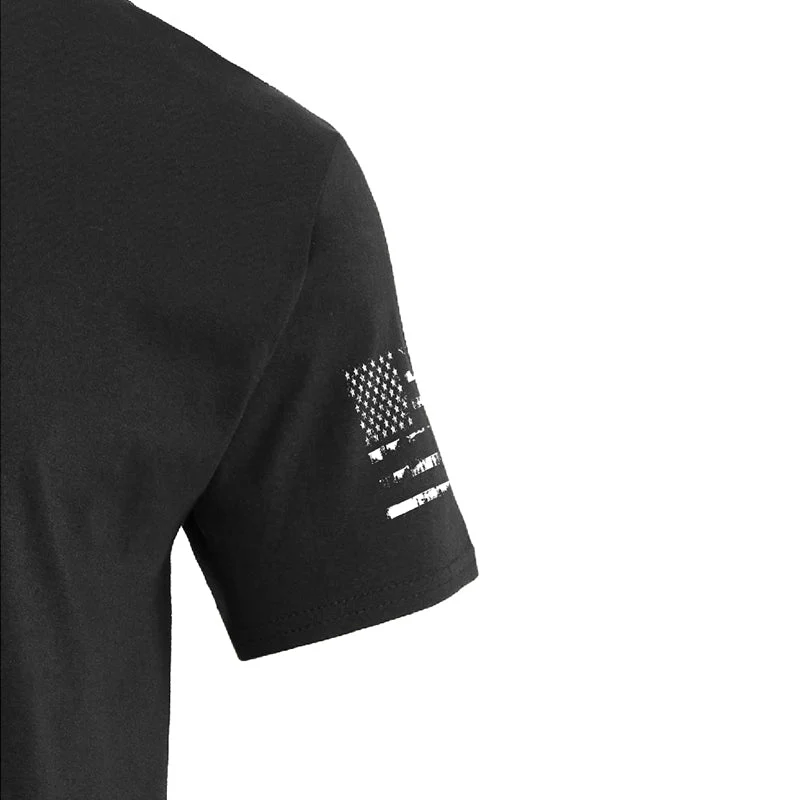Men's Spartan Helmet American Flag Overlay Graphic Short Sleeve T-Shirt - Image 14
