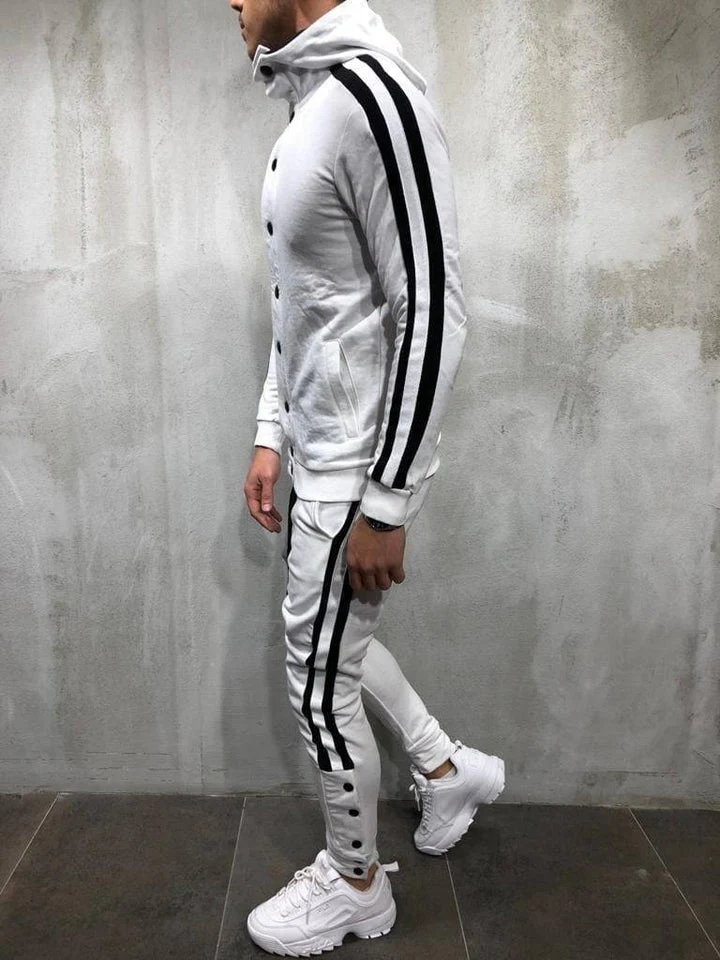 Tracksuit-Men's Casual Sportswear Hoodie & Pants Tracksuits - Image 10