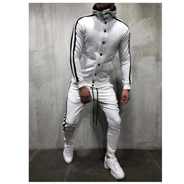 Tracksuit-Men's Casual Sportswear Hoodie & Pants Tracksuits - Image 4