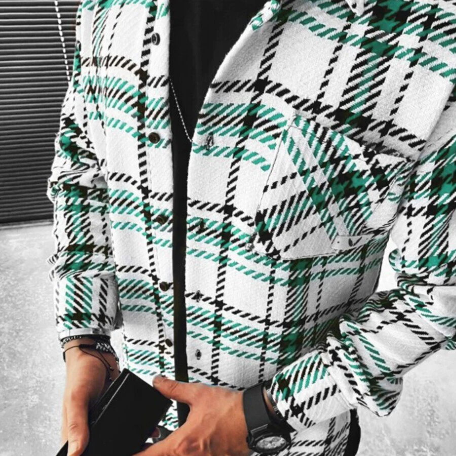 Vibrant Green Casual Cardigan Jacket - Image 2