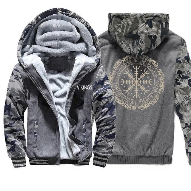 Vikings Man Printed Hoodie Jackets - Image 2