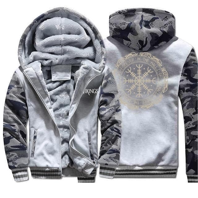 Vikings Man Printed Hoodie Jackets - Image 7
