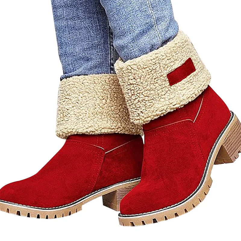 Zekear Seniors' Chunky Heel Winter Boots - Image 6